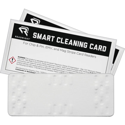 Read Right Smart Cleaning Card - Multipurpose White 10-Pack - Electronics Supplies