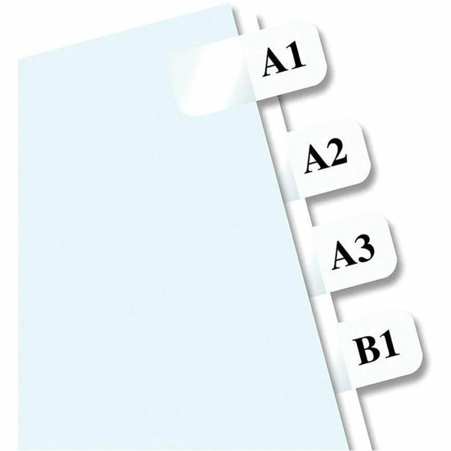 Redi-Tag Laser Printable Index Tabs - 675 Blank - White Self-adhesive - 675/Pack - Accessories & Page Markers