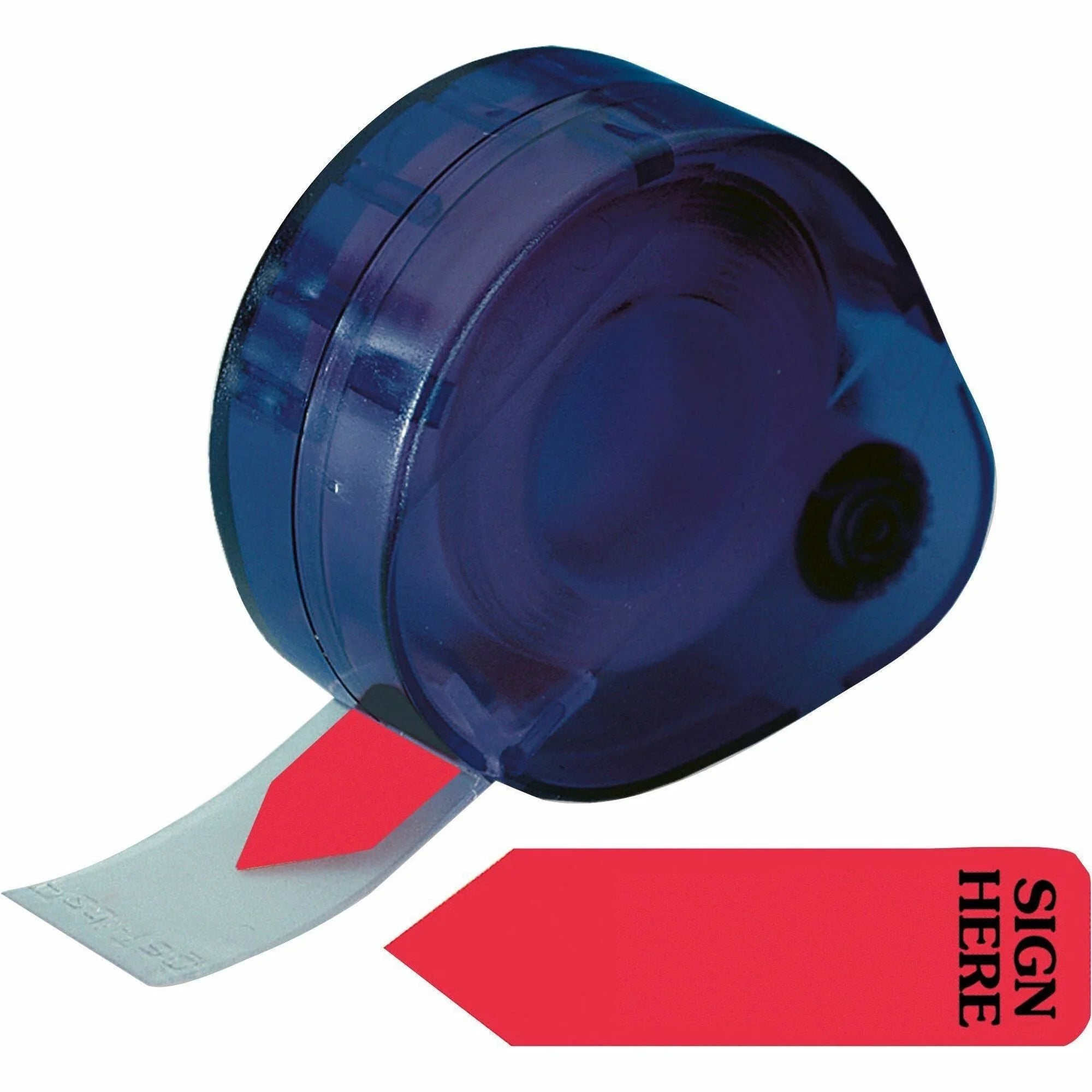 Redi-Tag Sign Here Reversible Flags Dispenser: 120 Red Arrow - Indexing