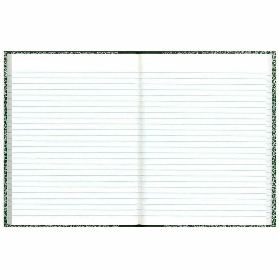 Rediform Center Sewn Lab Notebook - 96 Sheets - 7 1/8’’ x 10 - Green Marble Cover - Notebooks