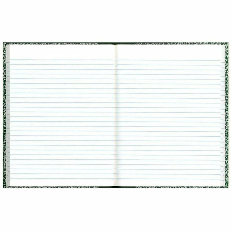 Rediform Center Sewn Lab Notebook - 96 Sheets - 7 1/8’’ x 10 Sheet Size - White Paper - Green Marble Cover - Notebooks