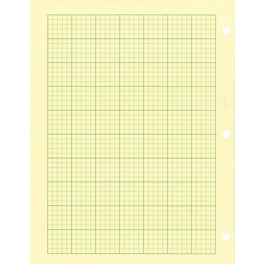 Rediform Computation Pads - Letter - 100 Sheets - Stapled/Glued - 8 1/2’’ x 11’’ Sheet Size - Green Paper - Subject - 1