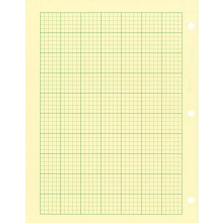 Rediform Computation Pads - Letter - 100 Sheets - Stapled/Glued - 8 1/2’’ x 11’’ Sheet Size - Green Paper - Subject - 1