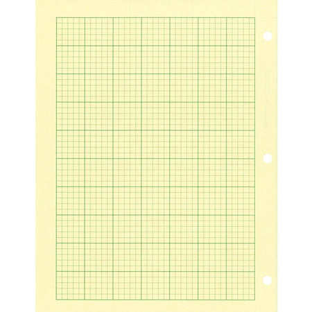 Rediform Computation Pads: 100 Sheets Letter Size Green Paper - Graph