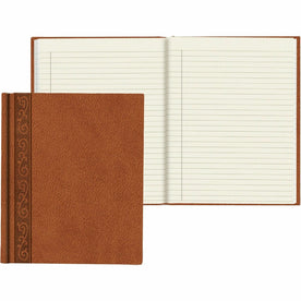Rediform DaVinci Executive Journal - 150 Sheets Ruled Margin - Cream Paper Tan Cover - Journals