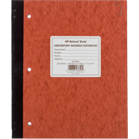 Rediform Laboratory Research Notebook - Front