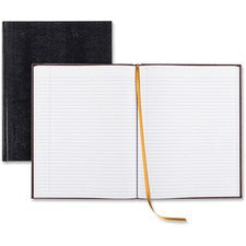 Rediform Large Executive Hardbound Notebook - 150 Ruled Sheets - Blue Textured Cover - Learning Books & Activities