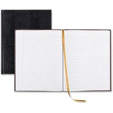 Rediform Large Executive Hardbound Notebook - 150 Ruled Sheets - Blue Textured Cover - Learning Books & Activities