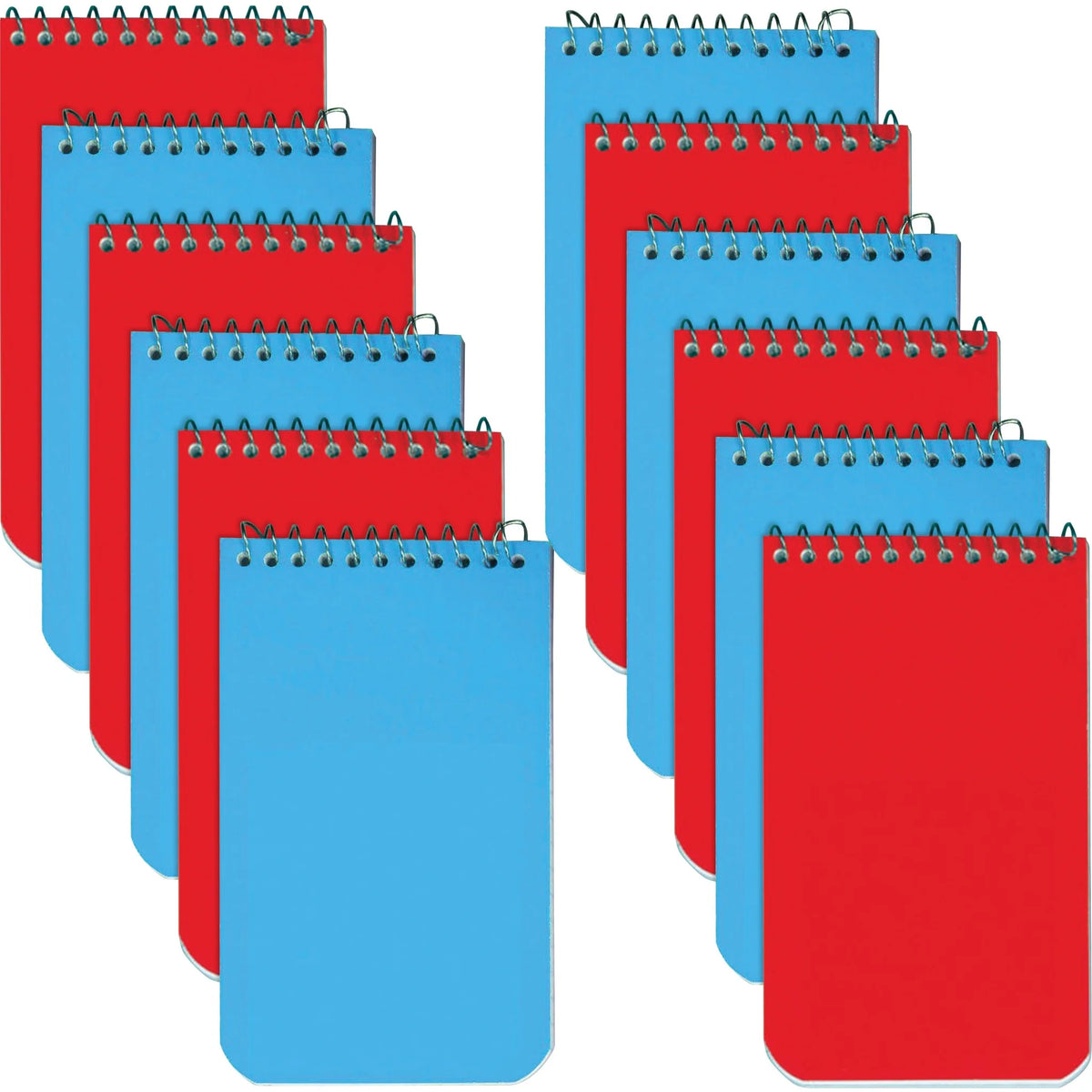 Rediform Memo Notebooks: 60-Sheet Wire Bound 3’’ x 5’’ White Paper - 12/Box - Notebooks