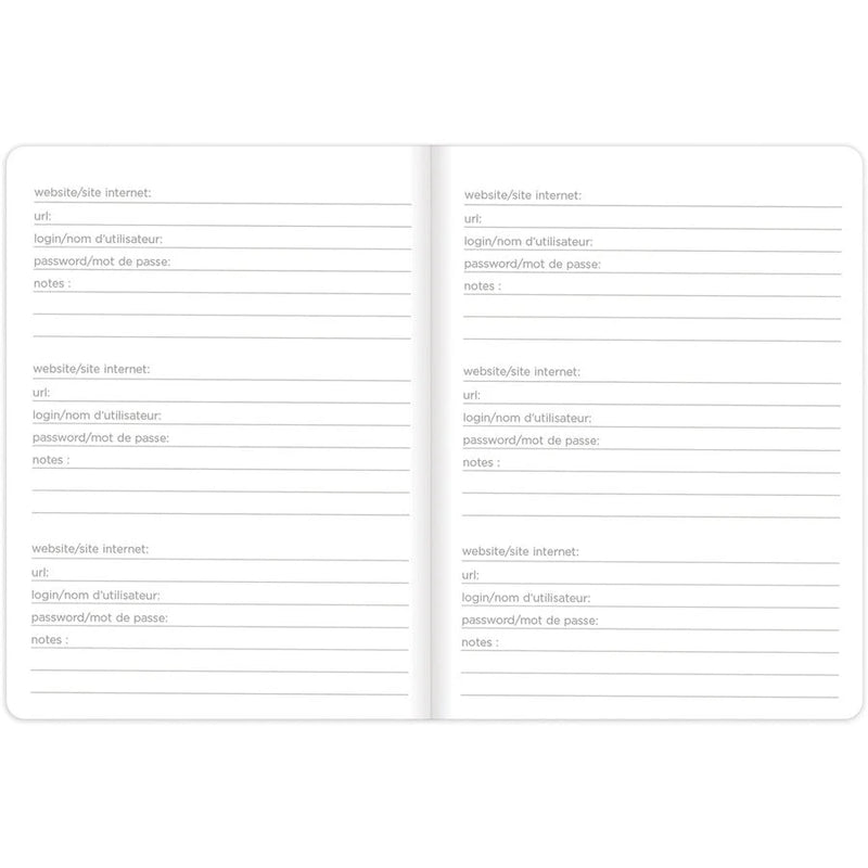 Rediform Password Notebook - 64 Pages - Sewn - 0.40’’ Height x 3.5’’ Width 5’’ Length - Black Cover - Notebooks