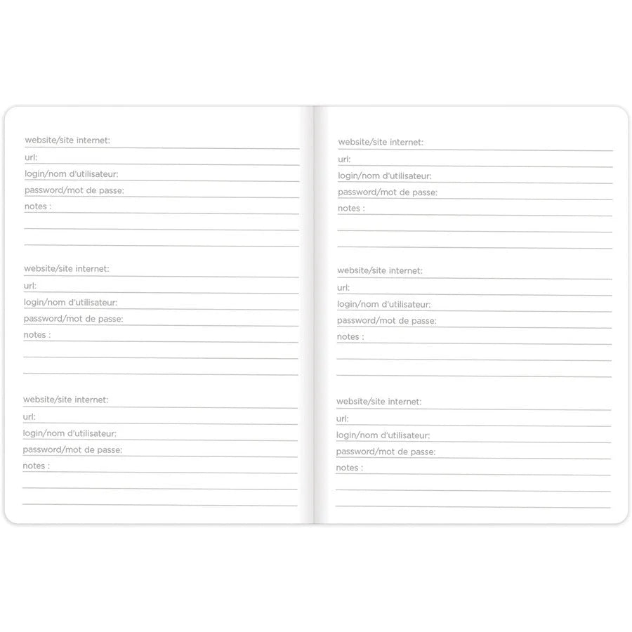 Rediform Password Notebook - Compact 64-Page Sewn Journal - Notebooks