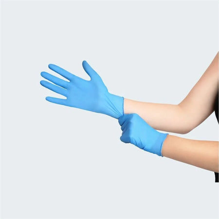 Remcoda Extra-Strength Nitrile Gloves - Chemical Protection - X-Large Size - For Right/Left Hand - Blue - General