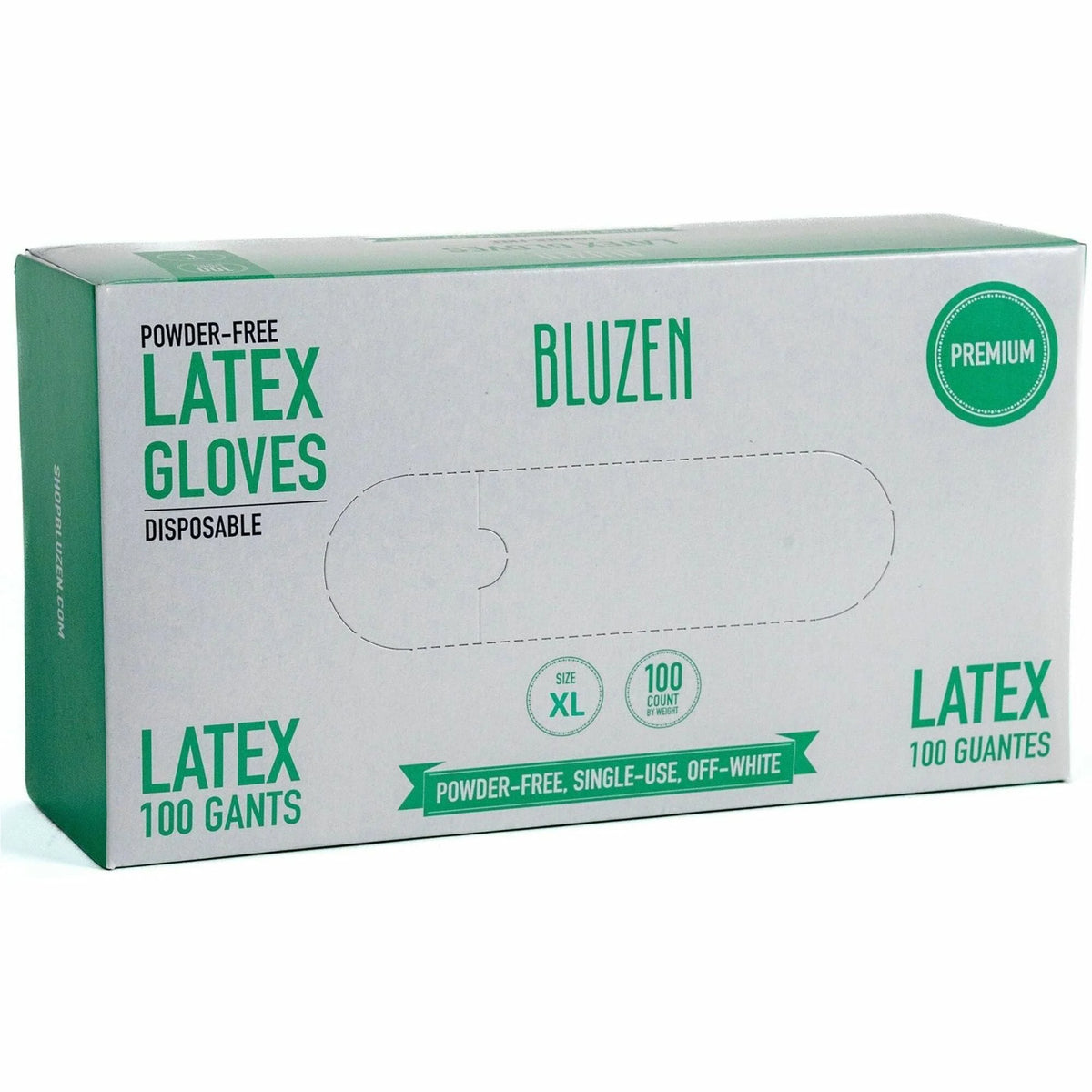 Remcoda Latex Gloves: 4 mil Thickness X-Large Off White - Powder-free Comfortable Grip - Healthcare General