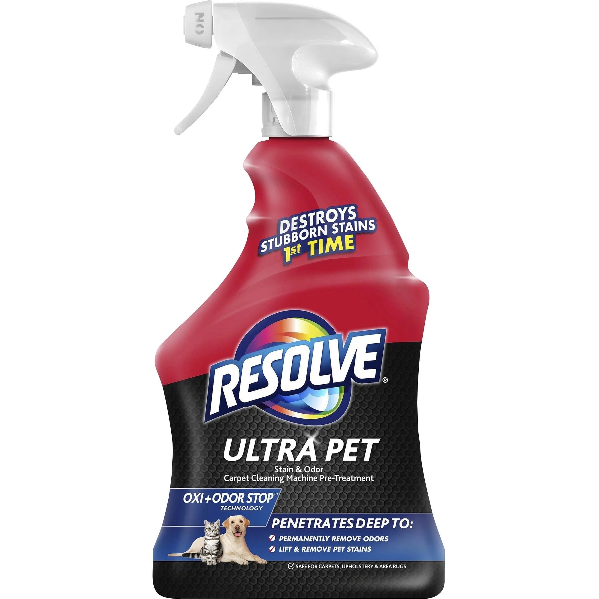 Resolve Ultra Stain/Odor Remover - For Cat Dog - Recommended Stain Removal Odor Urine Feces Smell Vomit - Floor/Carpet
