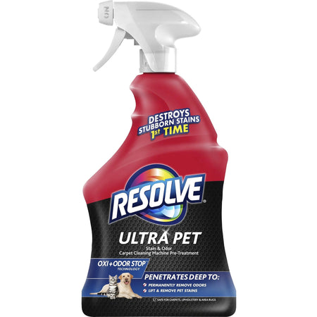Resolve Ultra Stain/Odor Remover: Cat & Dog Stain Removal - Fresh Scent - Floor/Carpet Cleaners Protectors