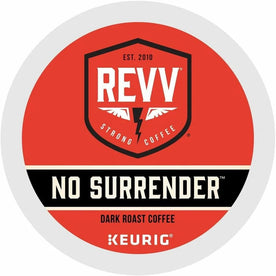 revv® K-Cup Pod No Surrender Keurig Single-Serve Pods Dark Roast Coffee 24 Count - Compatible with Brewer