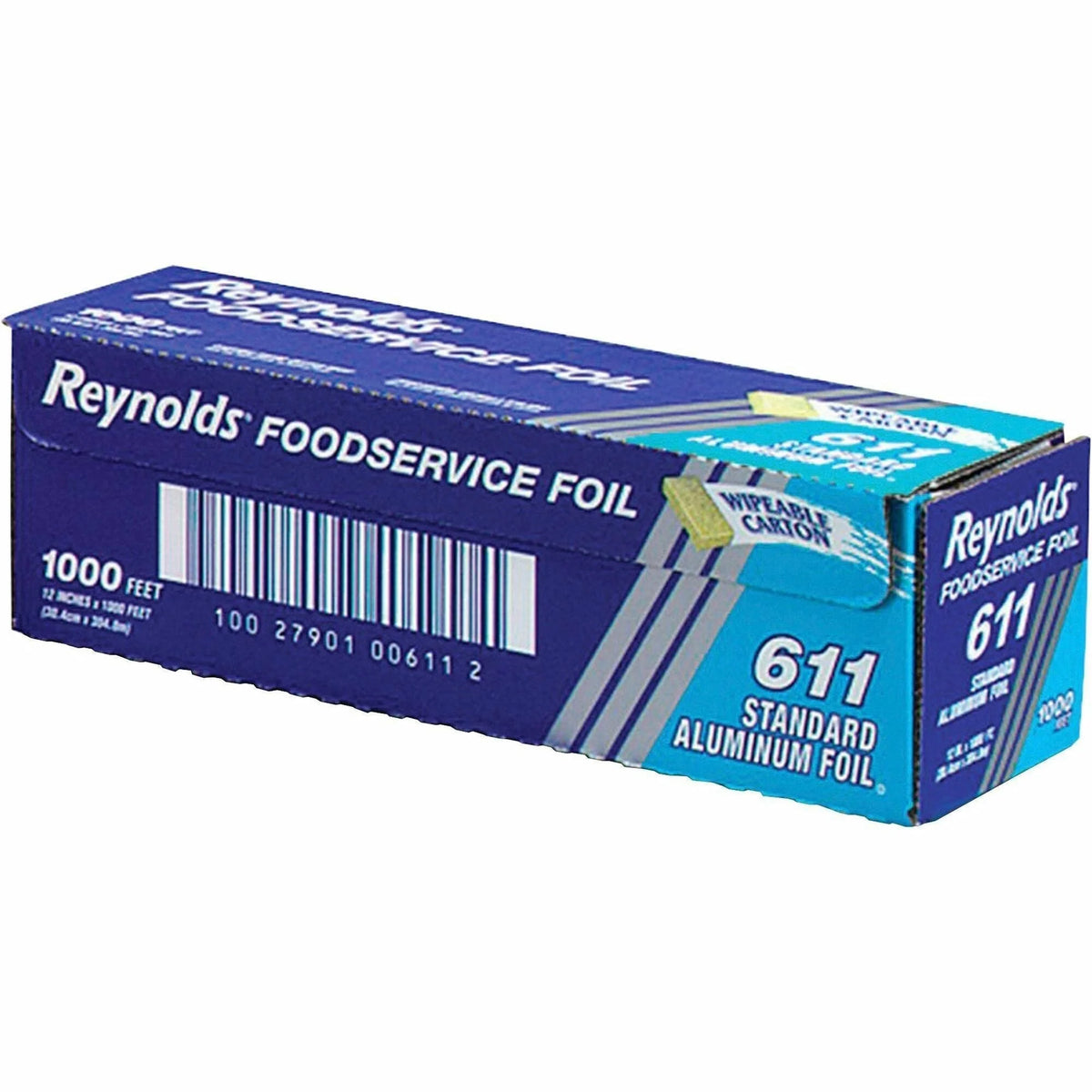 Reynolds Pactiv611 Standard FoodService Aluminum Foil - 1000 ft Width x 12’’ Length - 1 Wrap(s) - Silver - Each - Food