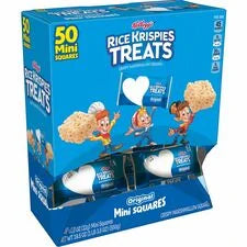 Rice Krispies Treats Mini Squares - Original Flavor - Individually Wrapped - 50 Pack - Sweets
