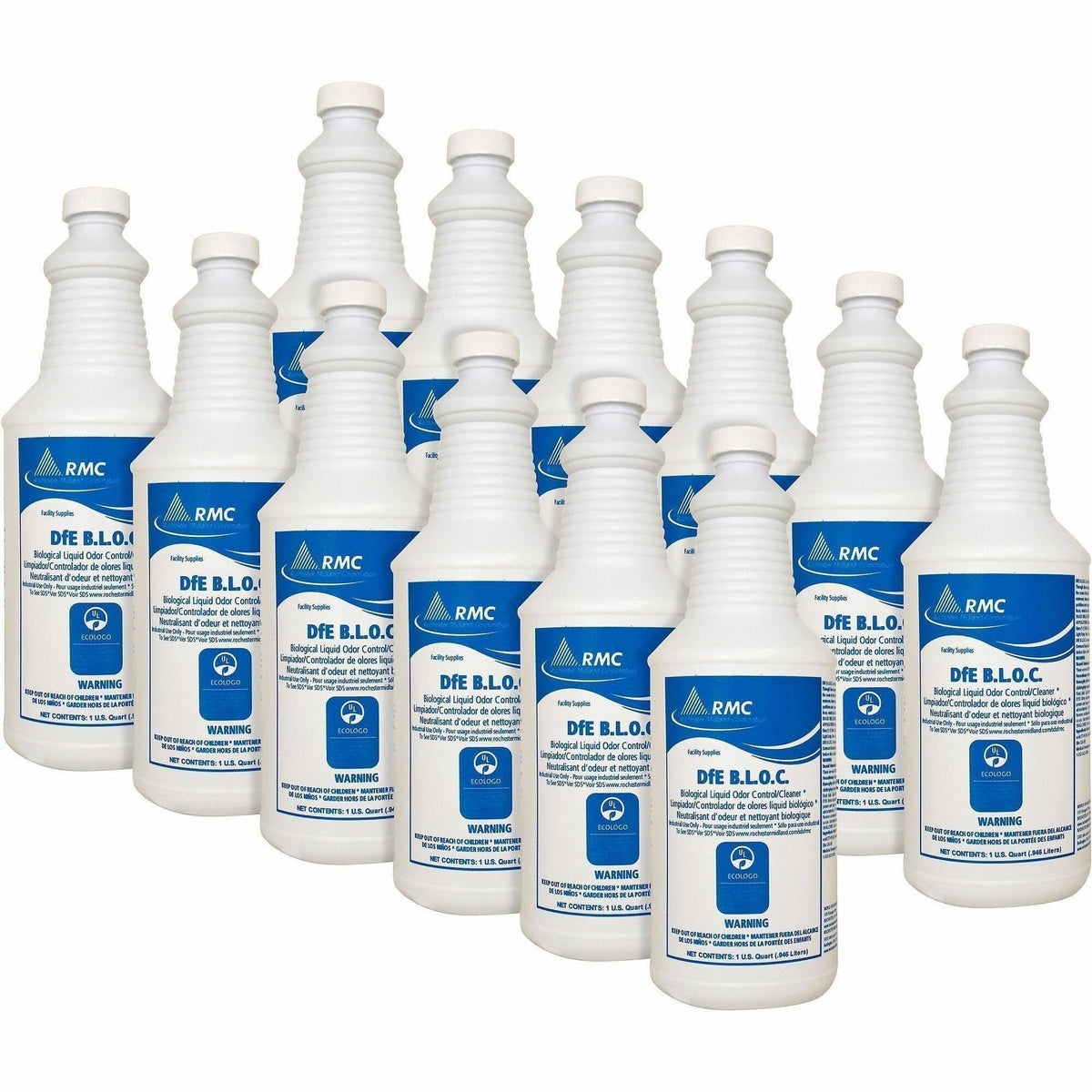 RMC DfE BLOC Cleaner - 32 fl oz (1 quart) - Organic - 12 / Carton - Deodorizers
