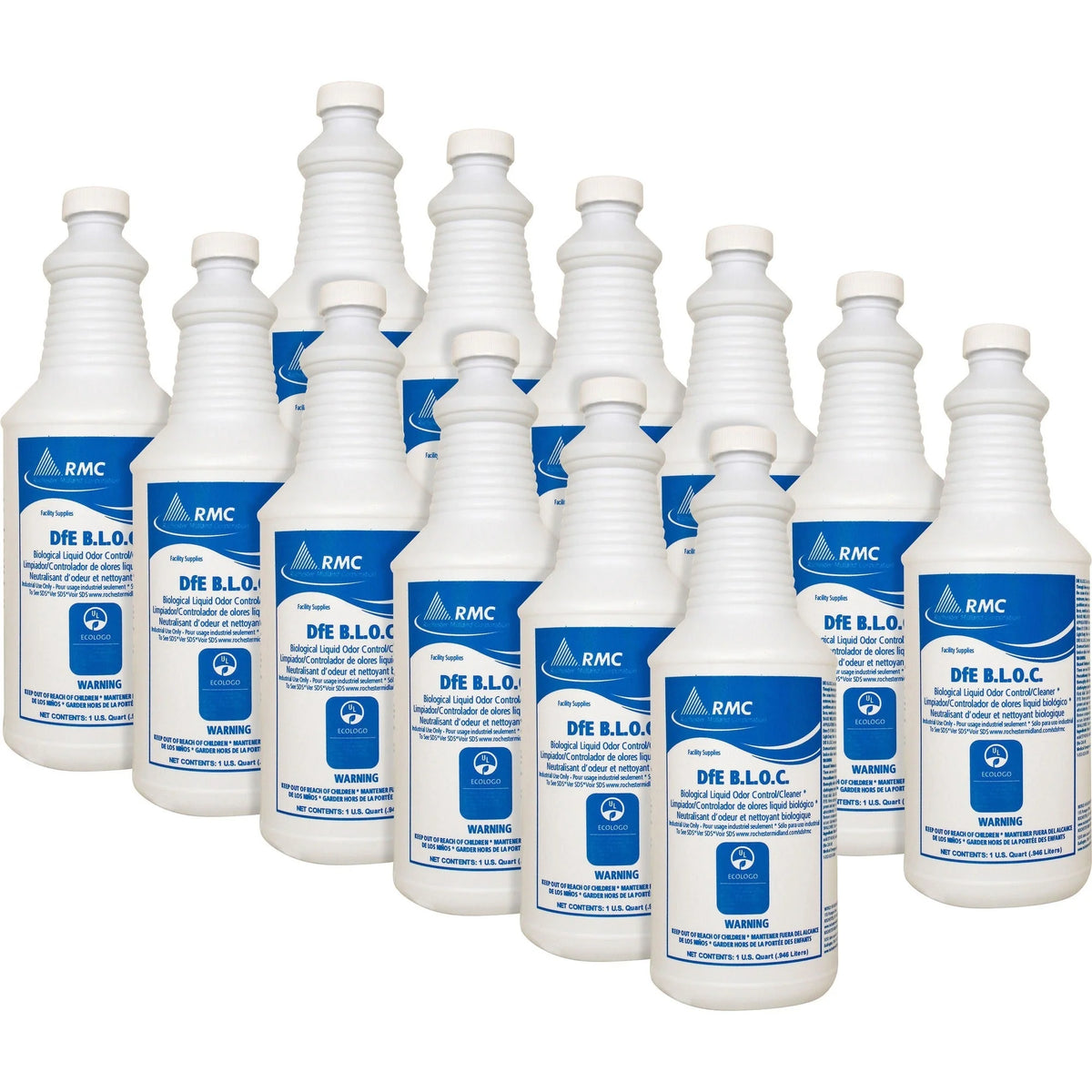 RMC DfE BLOC Cleaner - 32 fl oz (1 quart) - Organic - 12 / Carton - Deodorizers