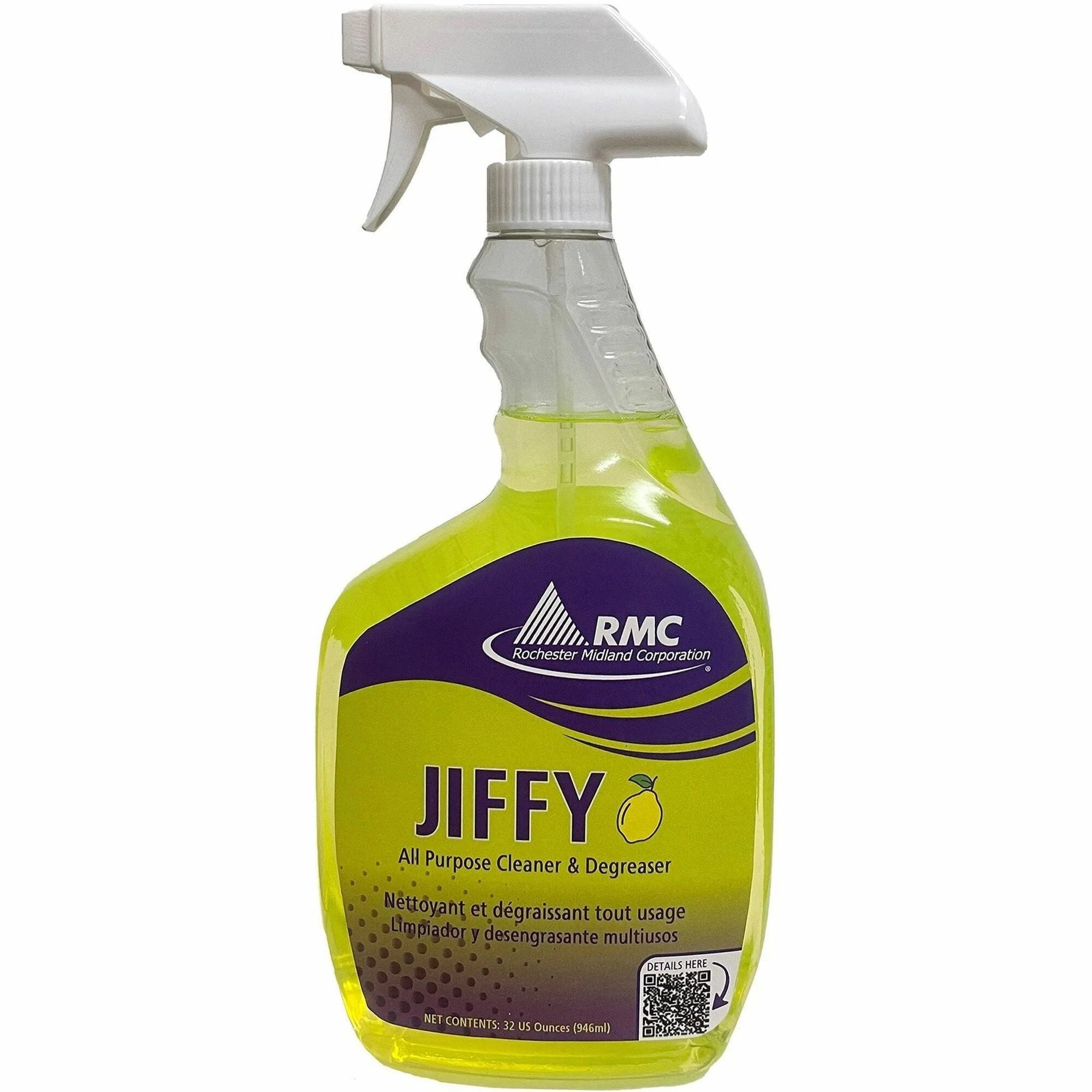 RMC Jiffy Spray Cleaner: Ready-To-Use 32oz - Water Based pH 13.5 - Multipurpose Cleaners