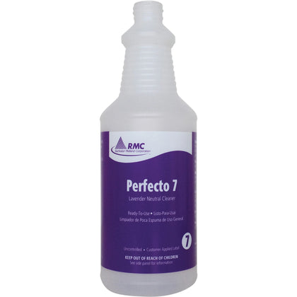RMC Perfecto 7 Lavender Neutral Cleaner - Purple Bottle - Sprayer Dispensing & Accessories