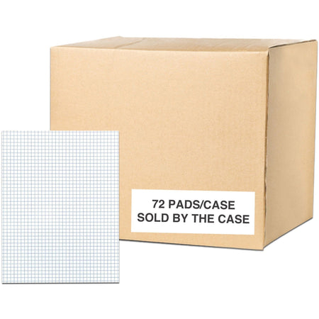 Roaring Spring 5x5 Graph Ruled Gummed Glue Top Legal Pads - 2000