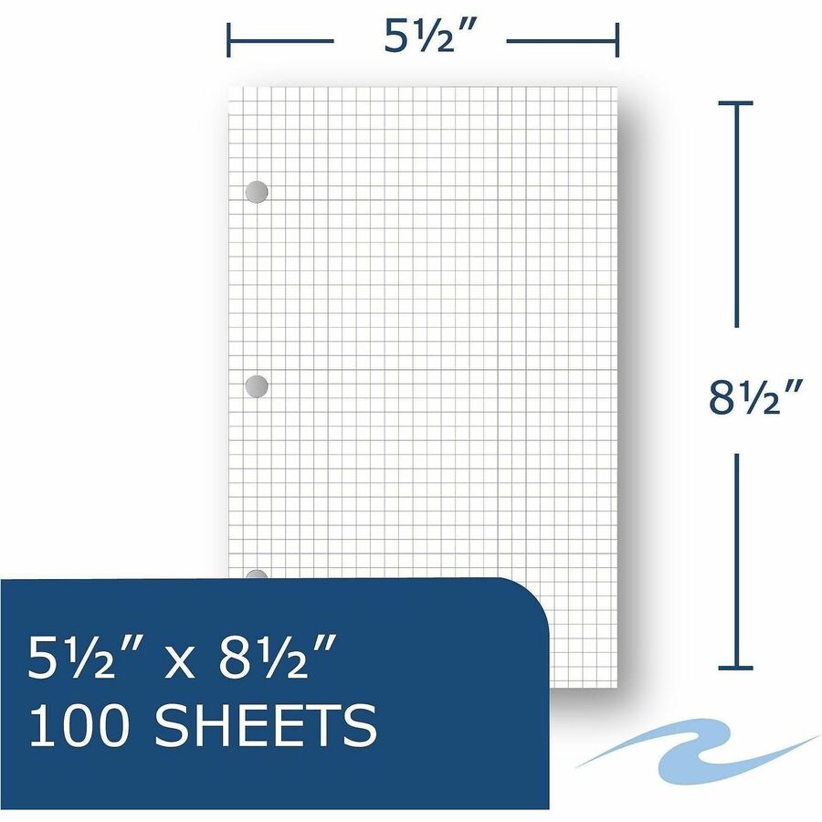 Roaring Spring 5x5 Graph Ruled Loose Leaf Filler Paper - Alternate-Image2