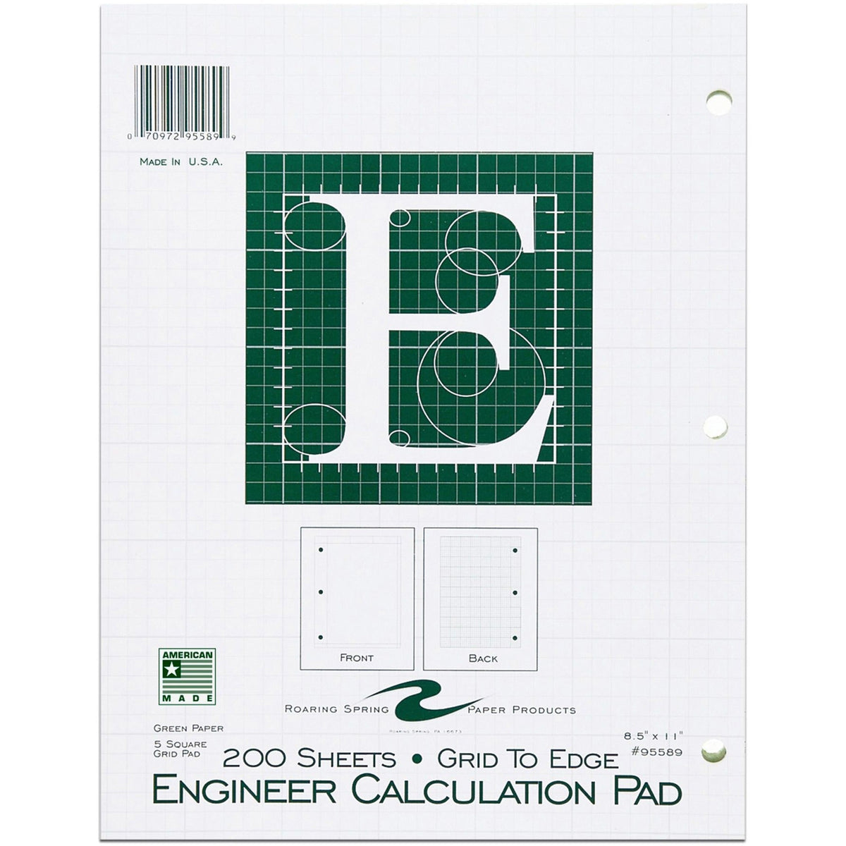 Roaring Spring 5x5 Grid Engineering Pad - 2000
