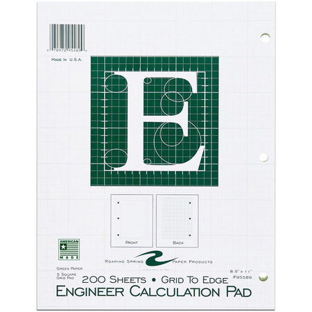 Roaring Spring 5x5 Grid Engineering Pad - 2000