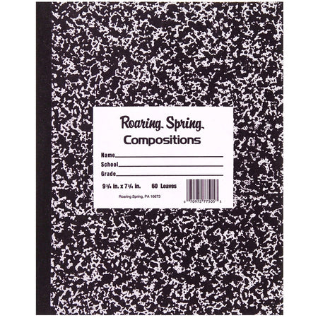 Roaring Spring Black Cover Flexcomp 10"x8" WM - 2000