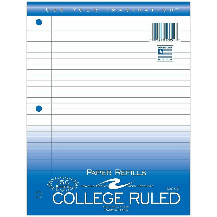 Roaring Spring College Ruled Loose Leaf Filler Paper - Alternate-Image1