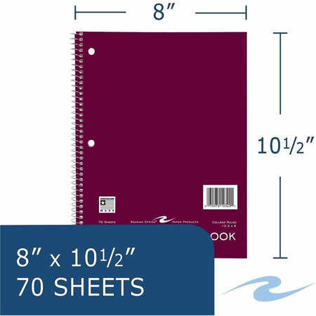 Roaring Spring College Ruled One Subject Spiral Notebook - Alternate-Image2
