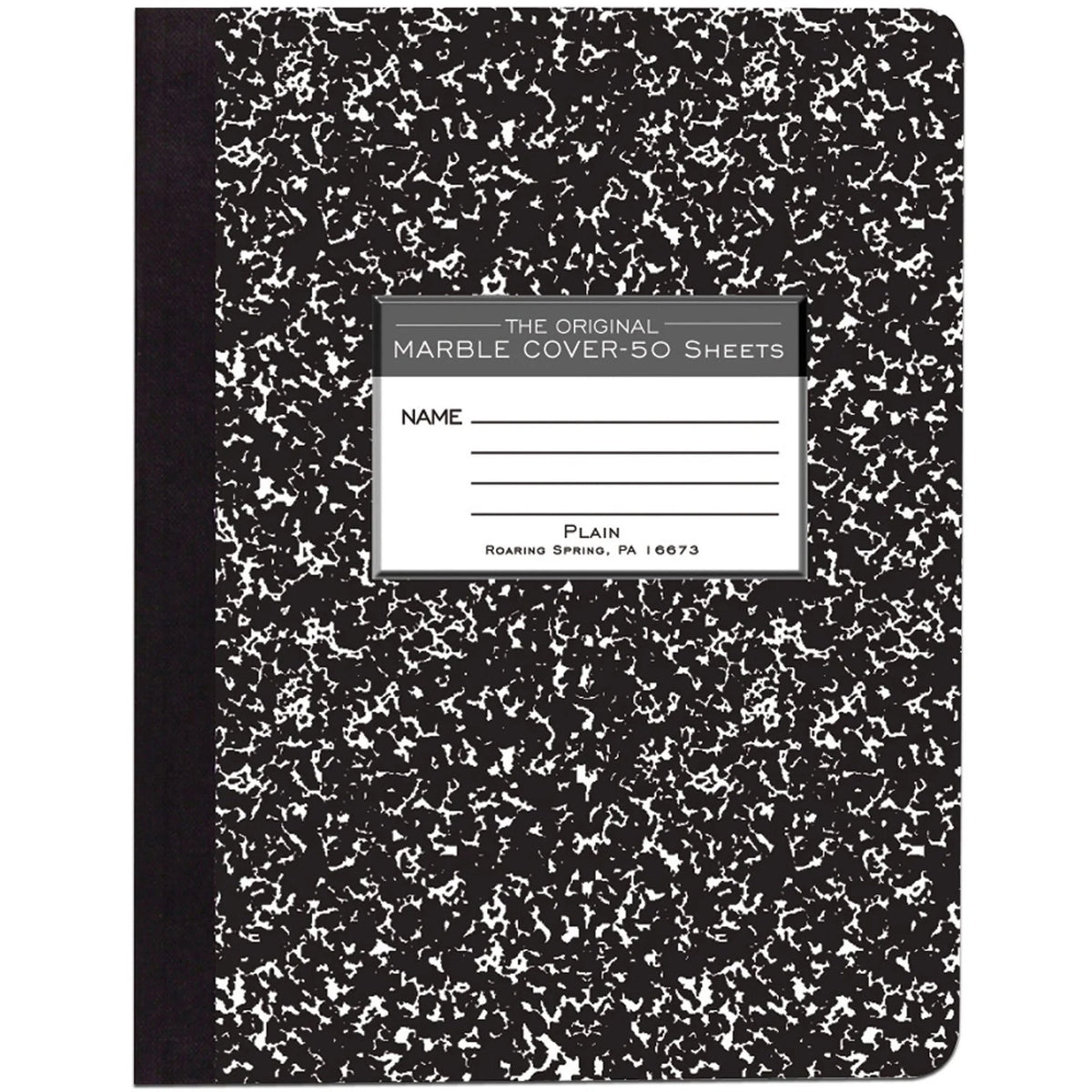 Roaring Spring Composition Book: Unruled Hard Cover 100 Pages - Notebooks