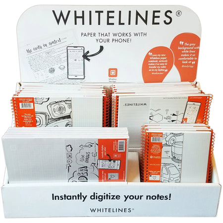 Roaring Spring Counter Display: Gray Pads/Notebooks - 1 Carton - Notebooks