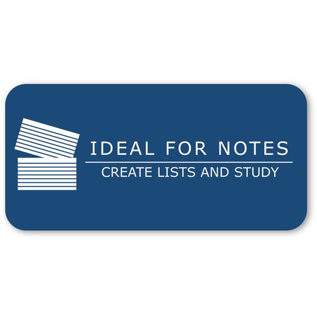 Roaring Spring EnviroNotes Index Cards - 100 Sheets - 200 Pages - Printed - Front Ruling Surface - 43 lb Basis Weight