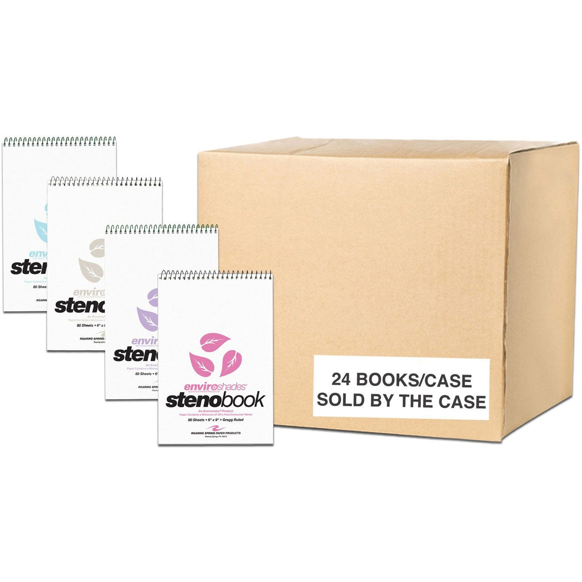 Roaring Spring Enviroshades Recycled Spiral Steno Memo Book - 2000