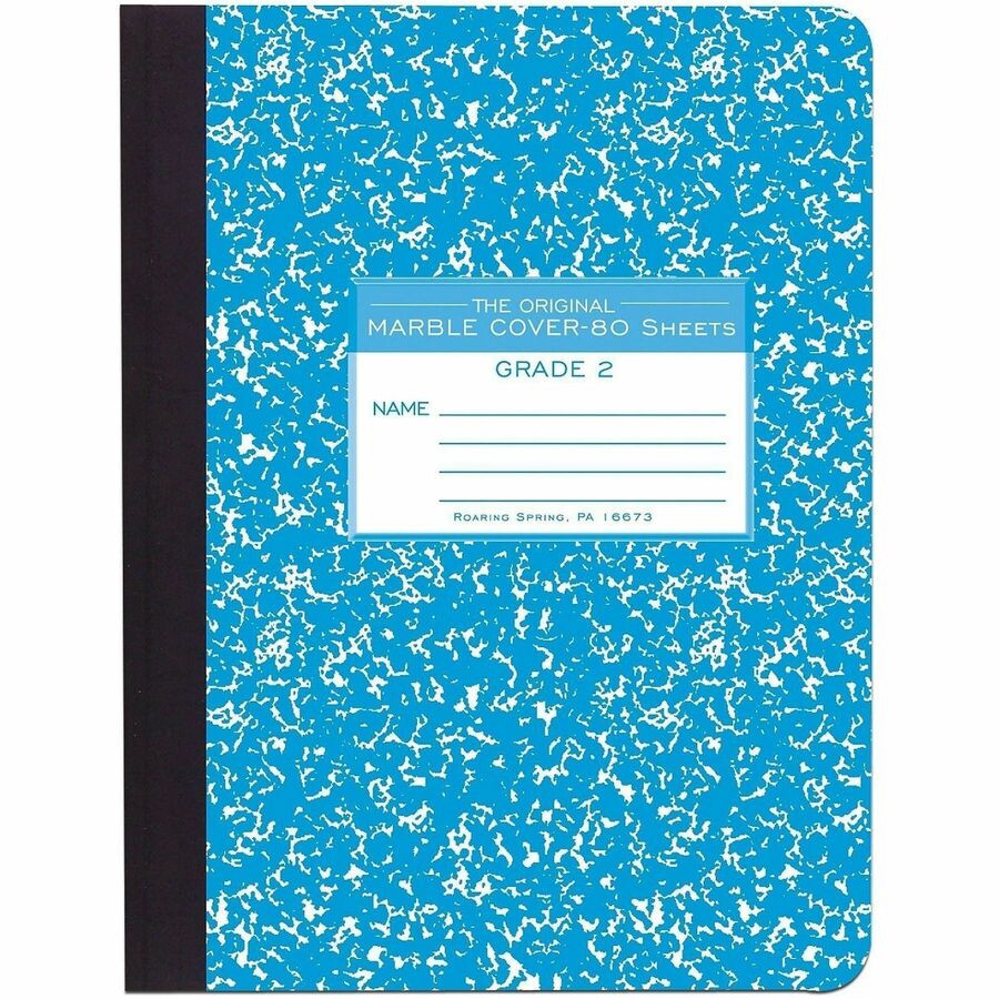 Roaring Spring Grade School Ruled Marble Hard Cover Composition Book - Alternate-Image1