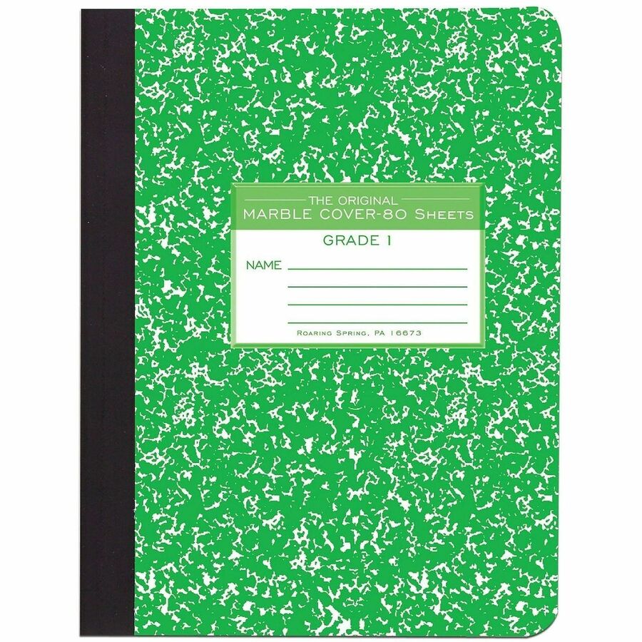 Roaring Spring Grade School Ruled Marble Hard Cover Composition Book - Alternate-Image1