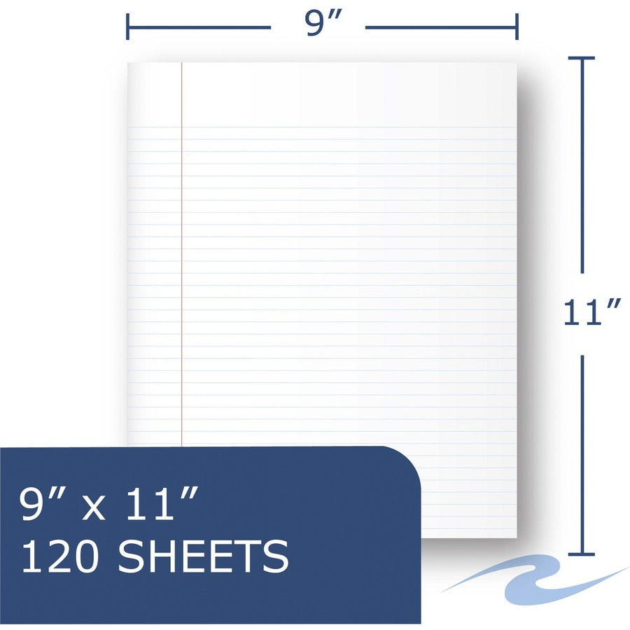 Roaring Spring Lefty 3 Subject College Ruled Left Handed Spiral Notebook - Alternate-Image1