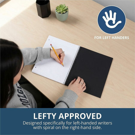 Roaring Spring Lefty Subject Wide Ruled Left Handed Spiral Notebook - Alternate-Image1