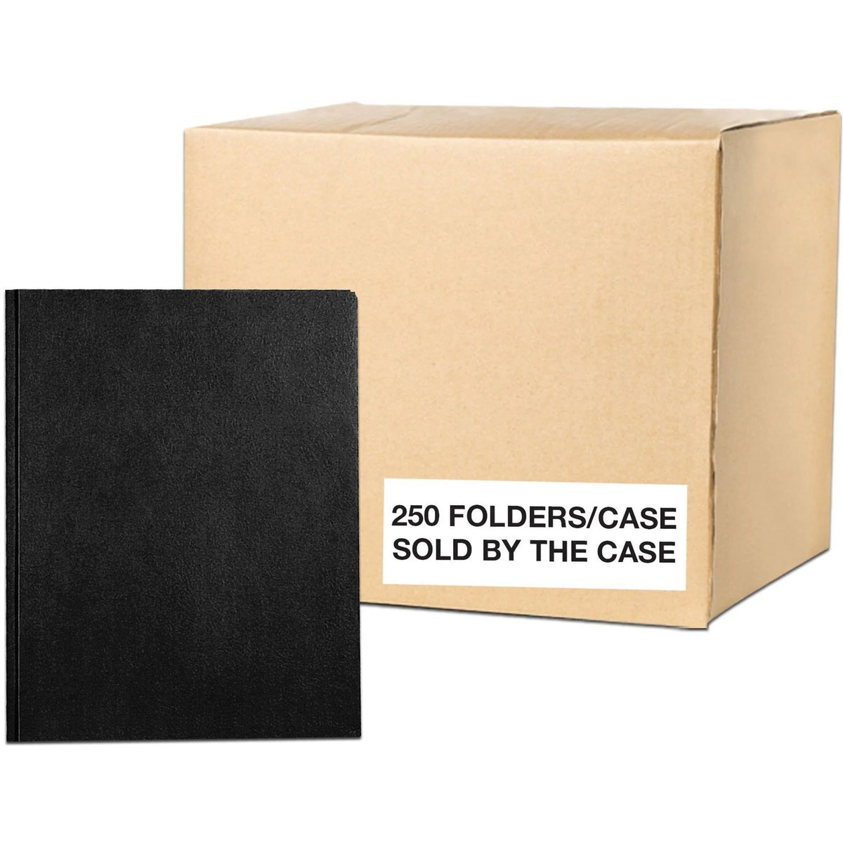 Roaring Spring Letter Fastener Folder - 50 Sheets Capacity - Black - Pocket Folders