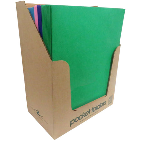 Roaring Spring Letter Pocket Folder - 25 Sheets Capacity - Multi-colored - Folders