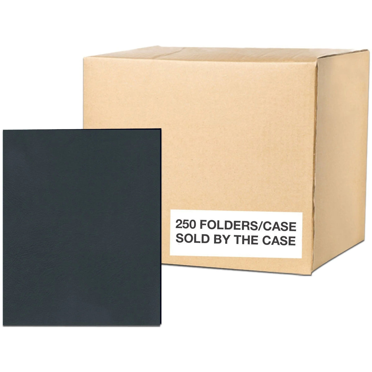 Roaring Spring Letter Pocket Folder - 50 Sheets Capacity - Black - Folders
