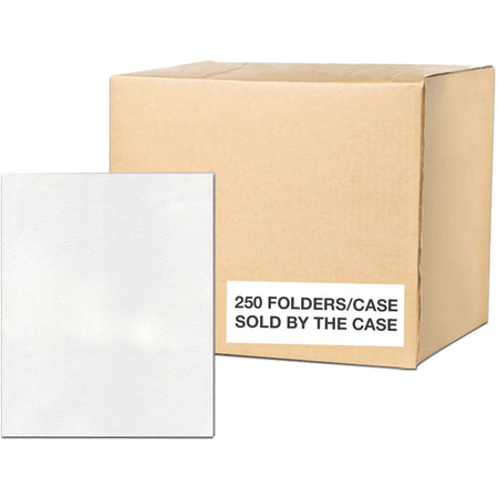 Roaring Spring Letter Pocket Folder - 50 Sheets Capacity - White - Folders