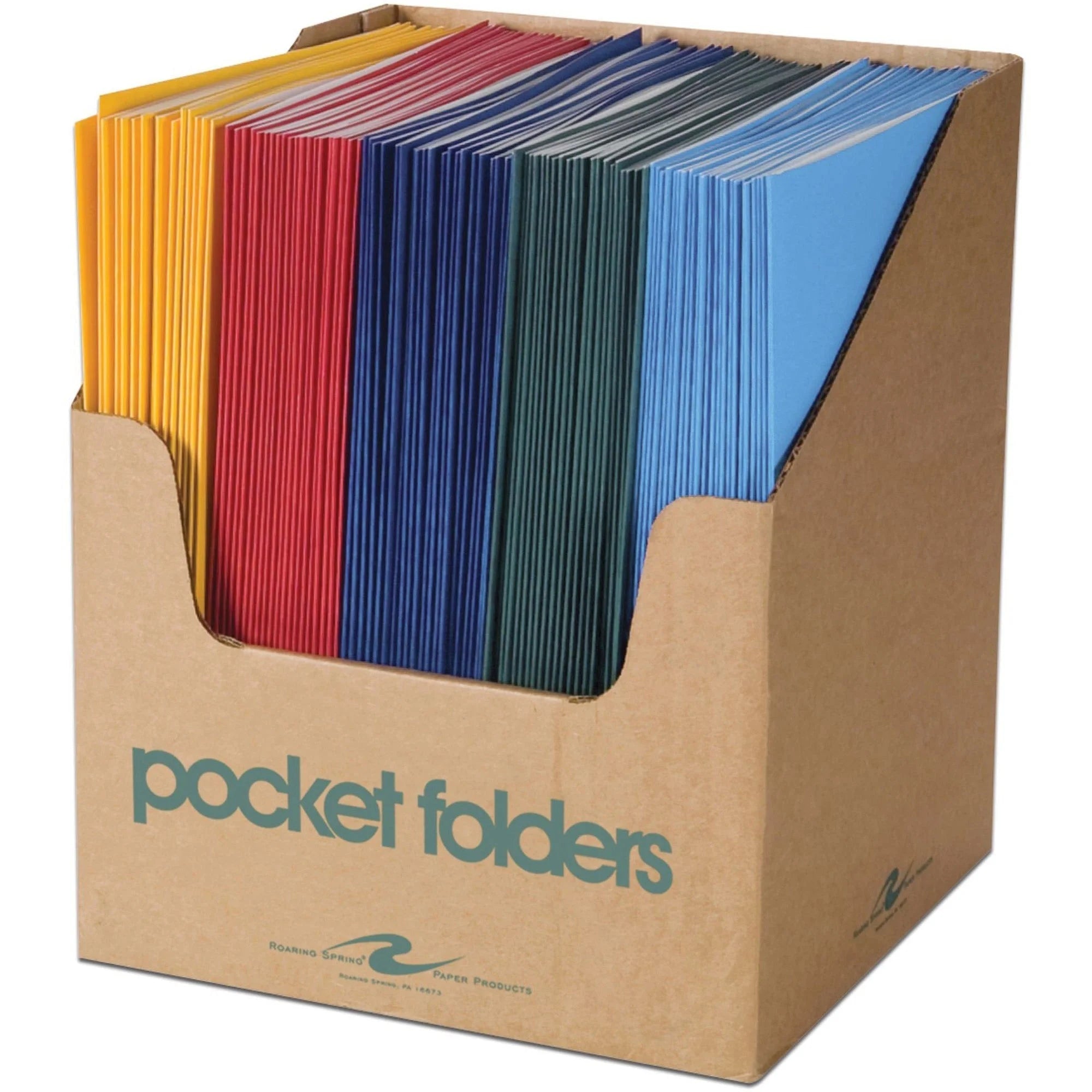 Roaring Spring Letter Pocket Folder - Heavy Duty 50 Sheets Capacity - Report Covers