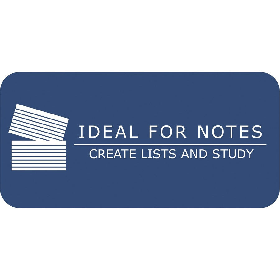 Roaring Spring PaperTrail Ruled Index Cards - 200 Sheets - 400 Pages - Printed - Front Ruling Surface - 43 lb Basis