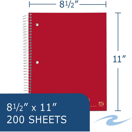 Roaring Spring Premium College Ruled Five Subject Spiral Notebook - Alternate-Image1