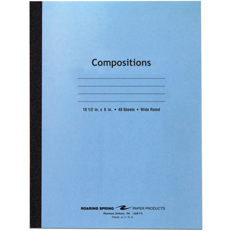 Roaring Spring Wide Ruled Flexible Cover Composition Book - 2000