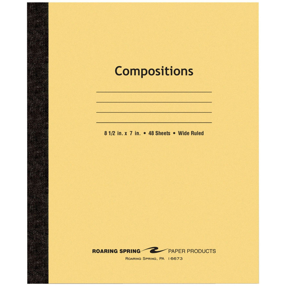 Roaring Spring Wide Ruled Flexible Cover Composition Book - 2000